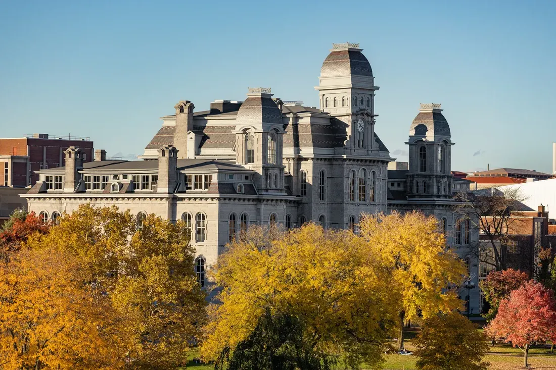 Syracuse University campus in the fall.